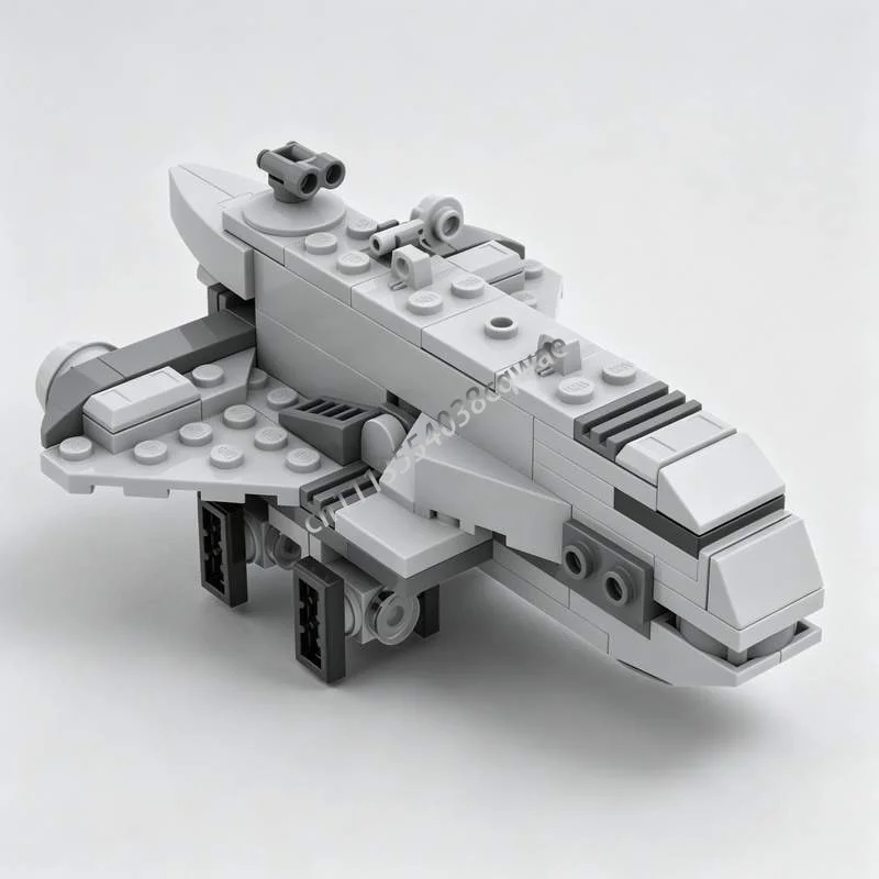 114 PCS Shuttle MOC Sci-Fi Space Ship Model Custom Building Blocks DIY Assembly Educational Toy Puzzle Gifts Collection Display