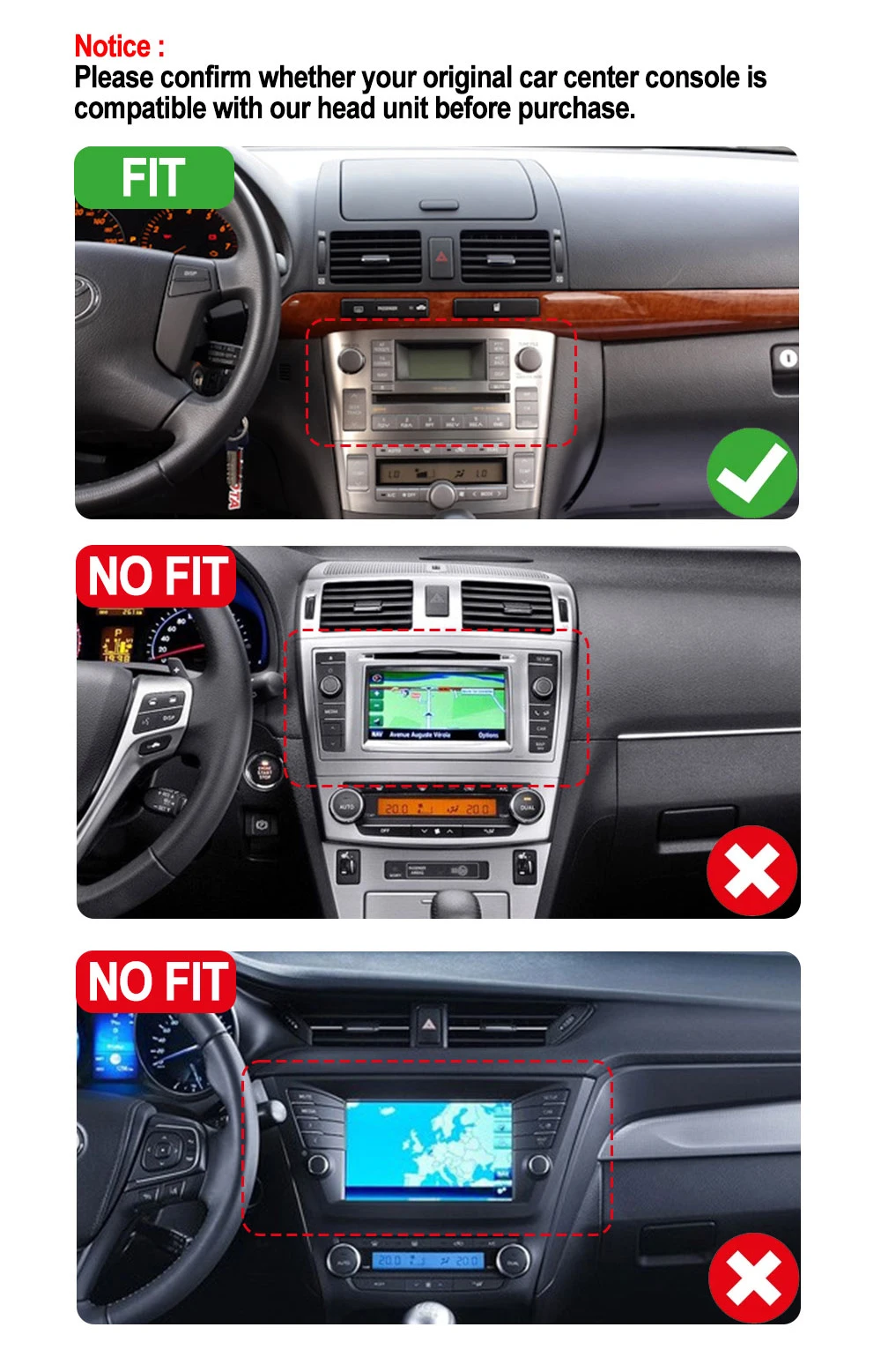 Android 15 Car Radio For Toyota Avensis T25 2004-2008 7" 1024*600 Carplay Auto Multimedia Stereo GPS Navi Intelligent 8Core IPS view 2
