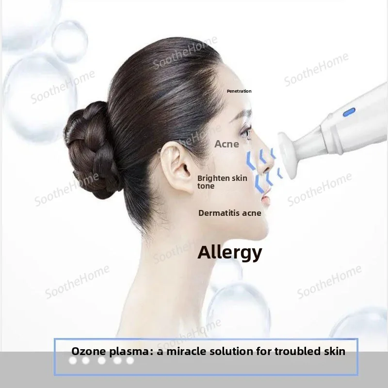 Ozone Plasma Skin Rejuvenation Device - Pore Cleansing, Acne Removal Beauty Instrument for Home Use Skin Care Facial Machine