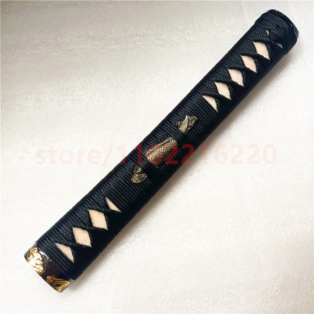 

High Quality Tsuka Handle Hilt Alloy Fuchi Kashira Menuki Real Rayskin For Japanese Japan Samurai Katana Sword FIttings