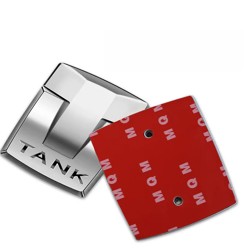 For TANK 300 400 Hi4 Metal Car Side Sticker Emblem Great Wall  Modification Vehicle Logo Car Accessories