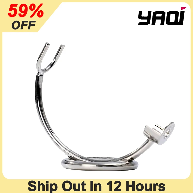 

Yaqi Lightweight Chrome Color Straight Razor Holder For Male Elegant High Quality Durability Razor Stand Is Ideal For Travel