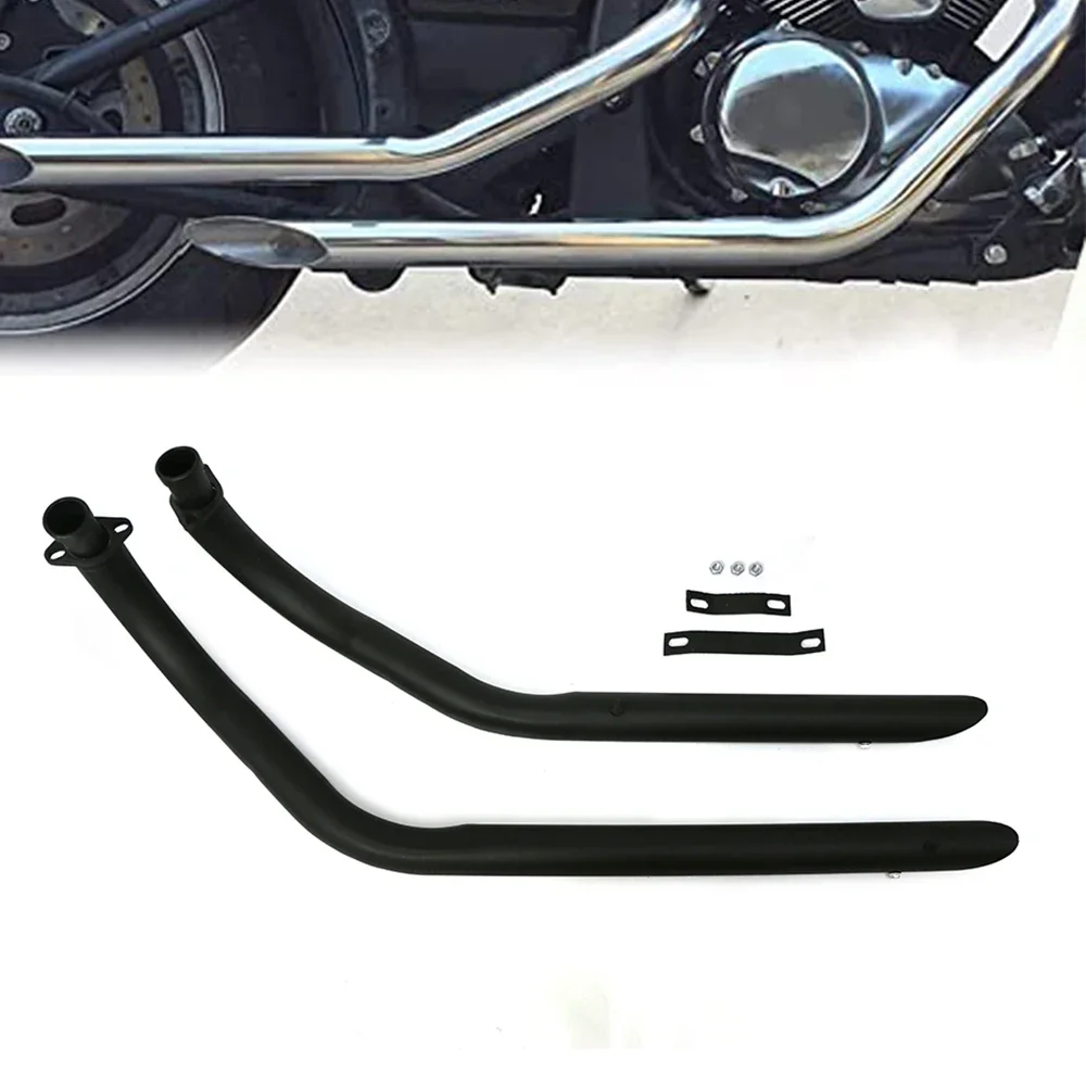 Exhaust Pipe Full Muffler Exhaust System Pipes Kit Silencers Stainless For Kawasaki VULCAN S VULCAN 900 VN900 EN900 All Years