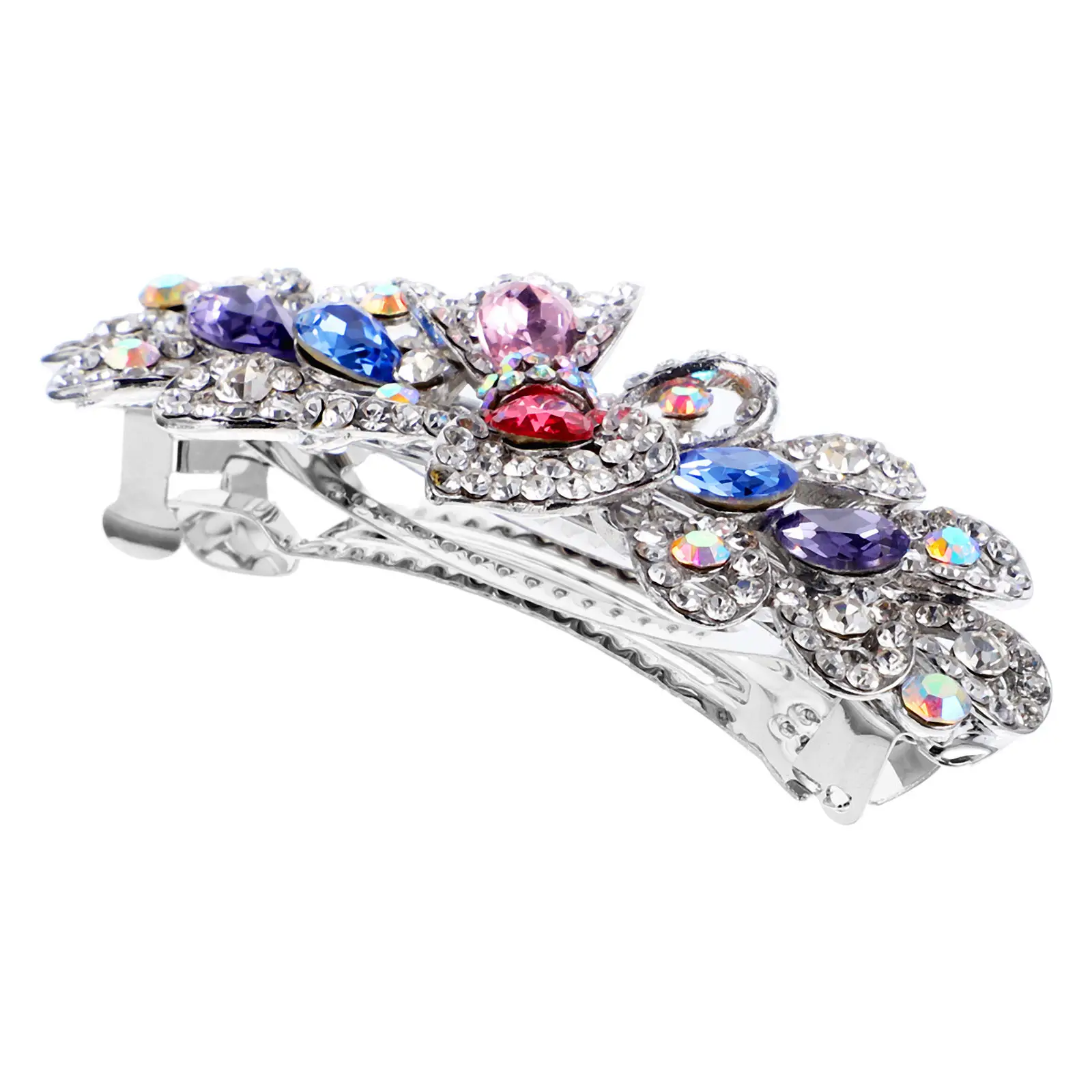 Women Rhinestone Hairpin Durable Metal Clips for Thick Hair Styling Accessory Wedding Birthday Pageant Party Decorative