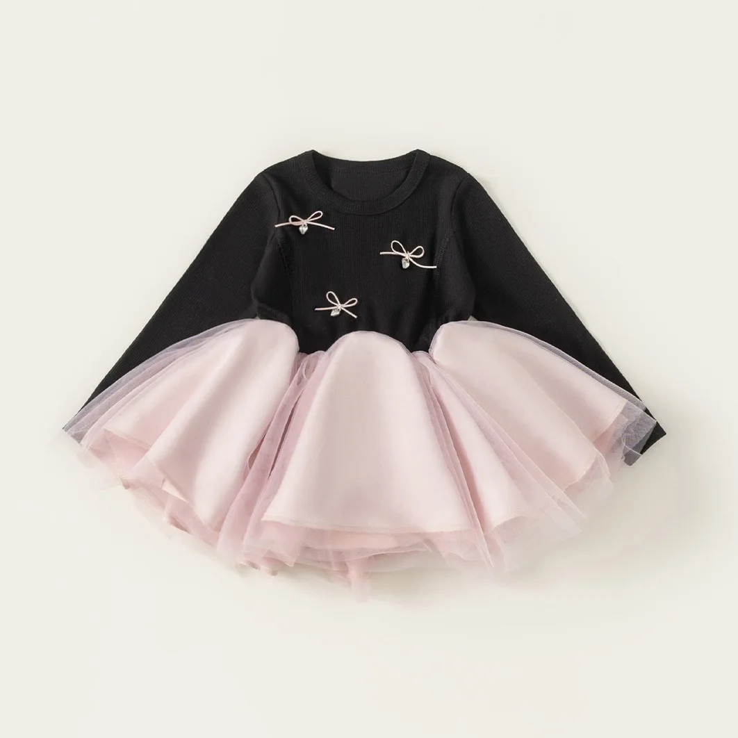 

Новое весеннее платье для девочек 1-9 лет 2026 года, милое пышное платье-юбка из фатина для малышей и детей ростом 80-120 см