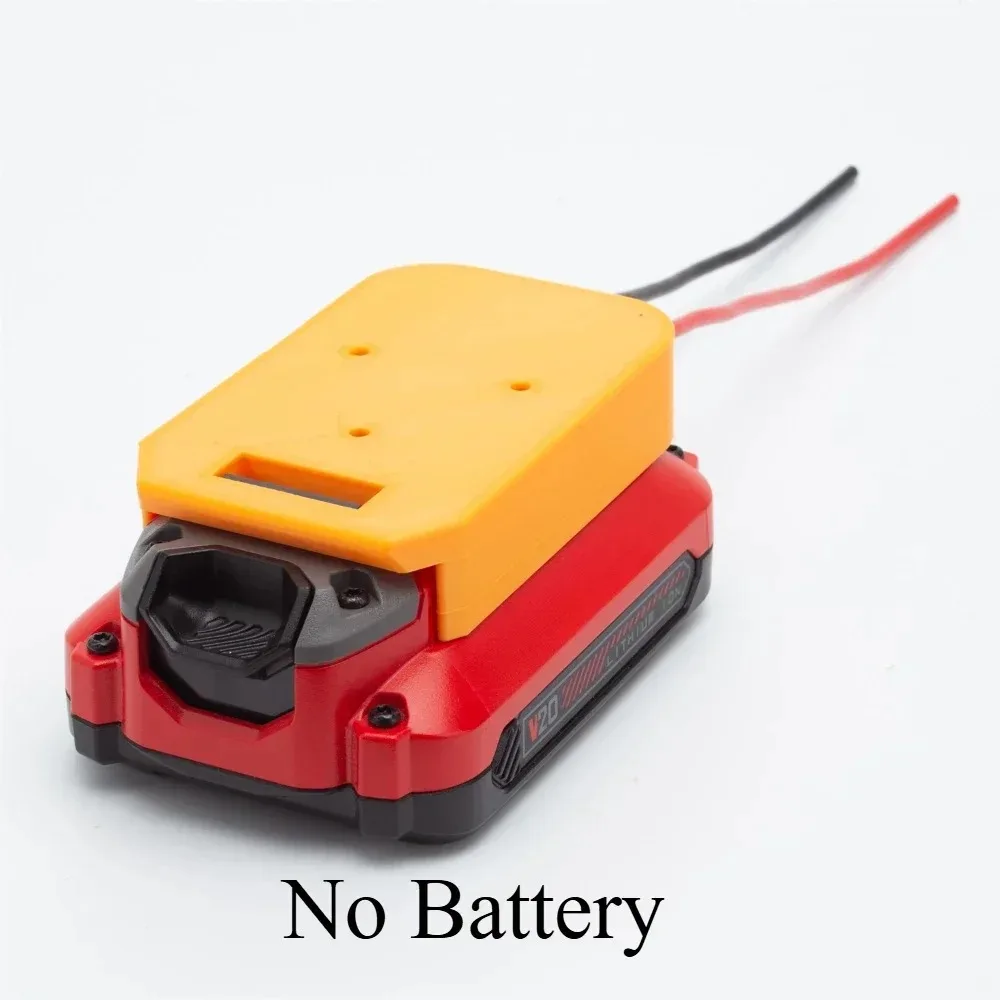 

DIY Battery Adapter for Craftsman V20 20V Lithium Ion Dock Power Connector 12 Gauge Robotics or Power Wheels Upgrade(NO Battery)