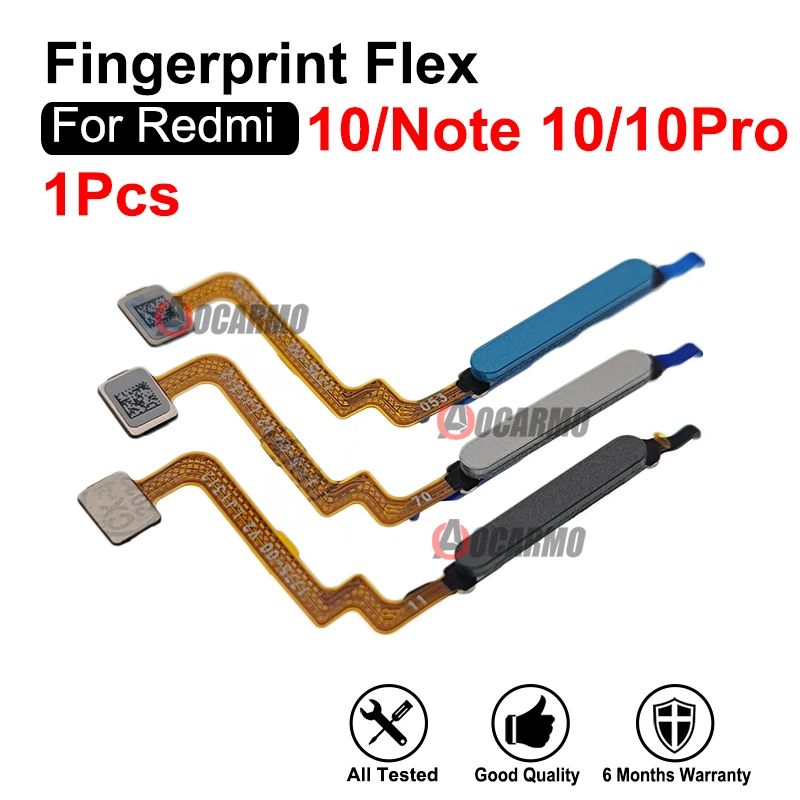 

Touch ID Home Button Fingerprint Flex Cable Repair Parts For Redmi 10 Note 10 Pro 10Pro Replacement