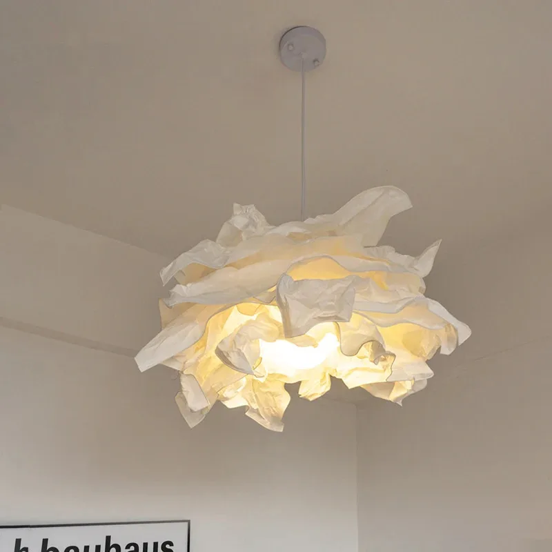 Modern Paper Art Pendant Lights Living room Bedroom Restaurant Clouds Chandelier Home E27 Hanging Chandelier Light White