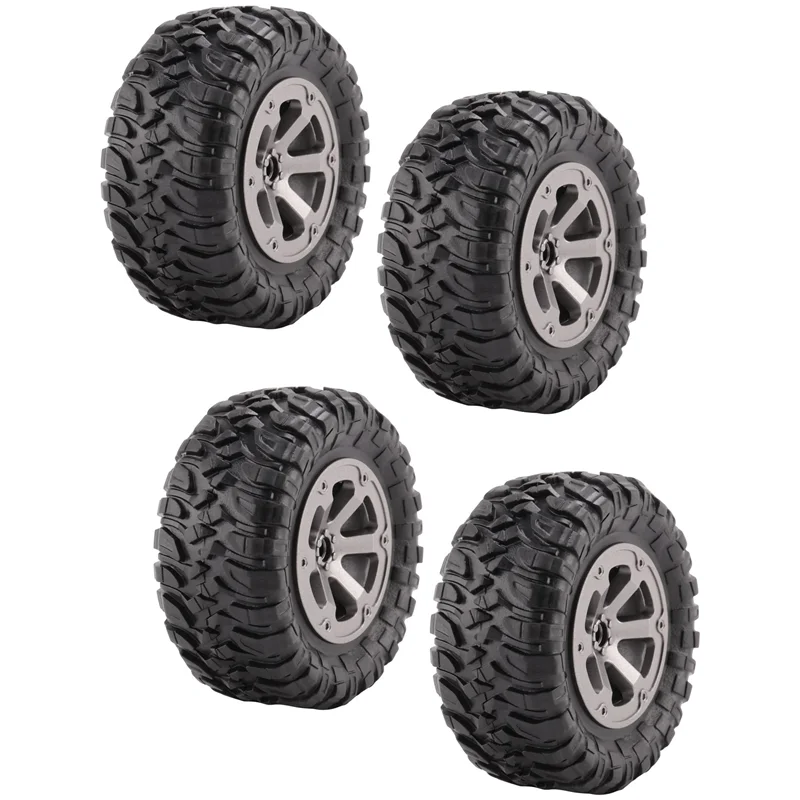 B49B-4Pcs 73 مللي متر الإطارات الإطارات عجلة ل WPL C14 C24 B24 B36 MN D90 MN-90 MN99S FY003 FY004 RC ترقية أجزاء السيارة الملحقات