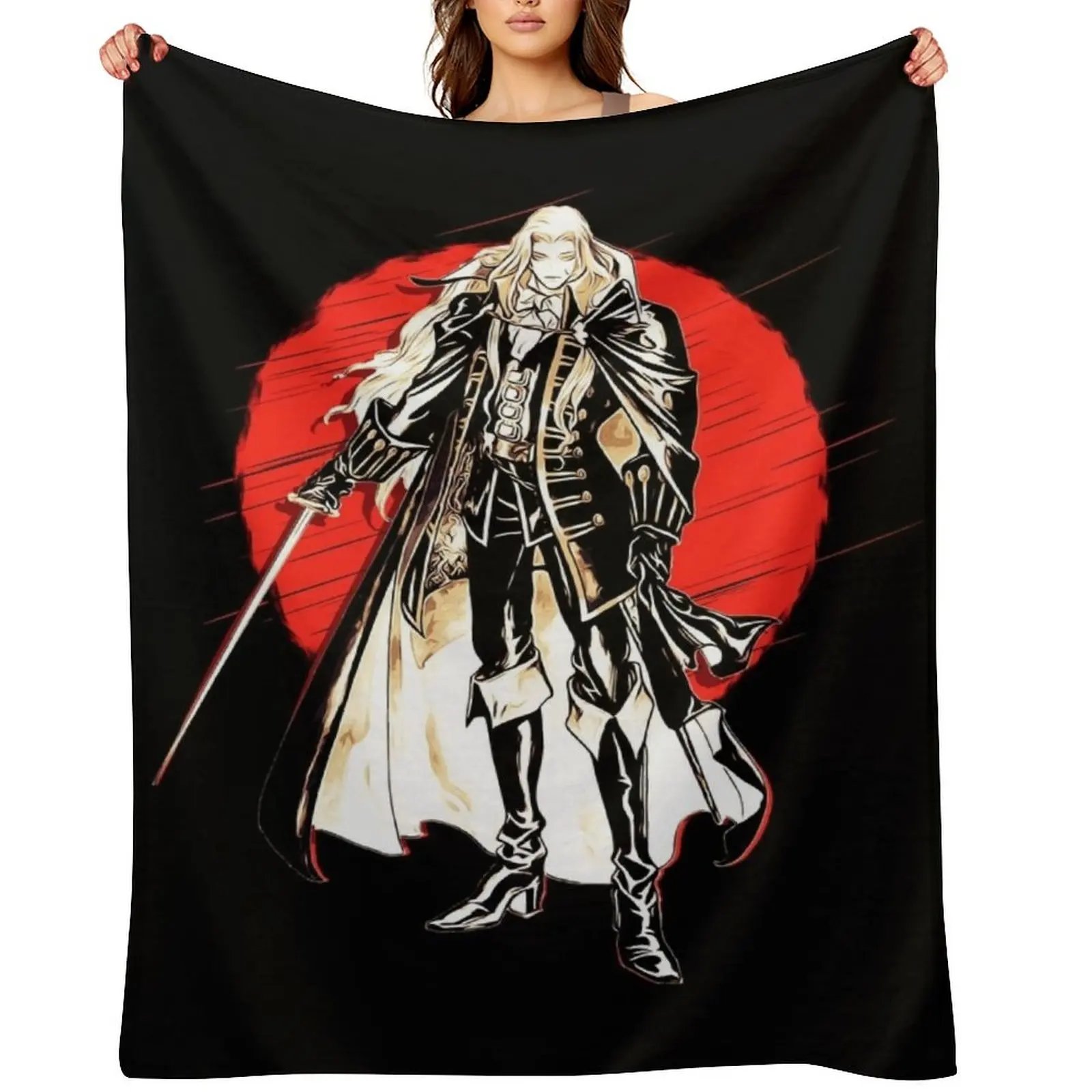 

Alucard - Castlevania Throw Blanket manga Baby wednesday warm winter Blankets
