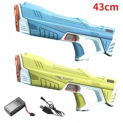 43cm Full Automatic Water Gun Toys for Kids Summer Children Beach Outdoor Fight Games Induction Absorb Water Electric Watergun