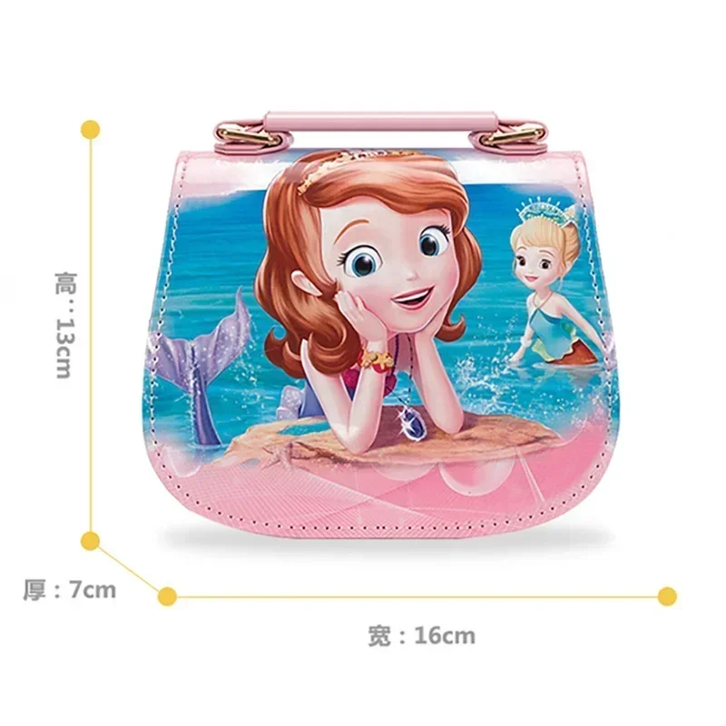 Disney Frozen 2 Elsa Anna  princess children's toys shoulder bag girl Sofia princess baby handbag  kid fashion shopping bag gift