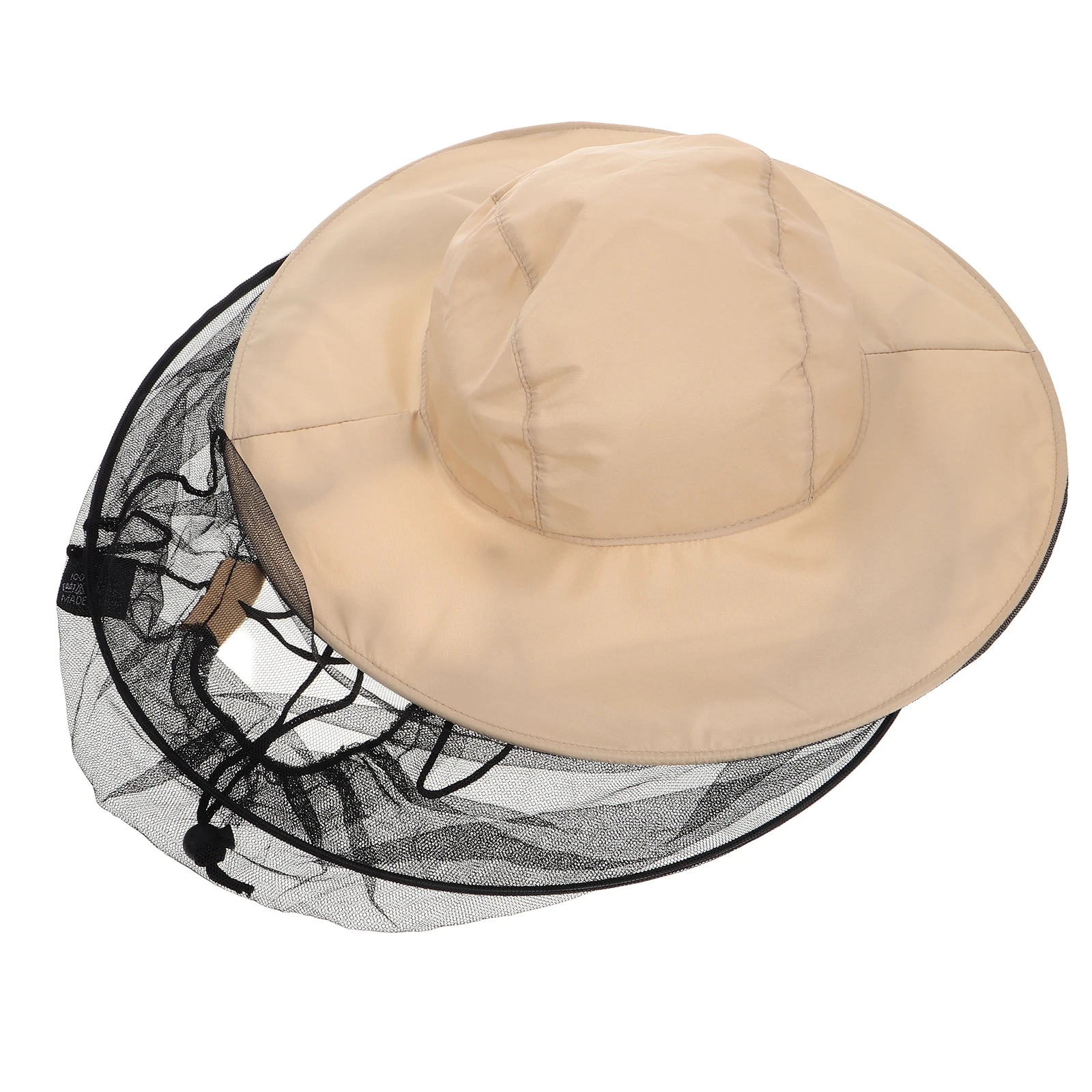 

1pc Anti-Mosquito Beekeeping Hat Wide Brim Foldable Breathable Sun Protection Veil Net CapCowboy Mesh Apiculture Gear