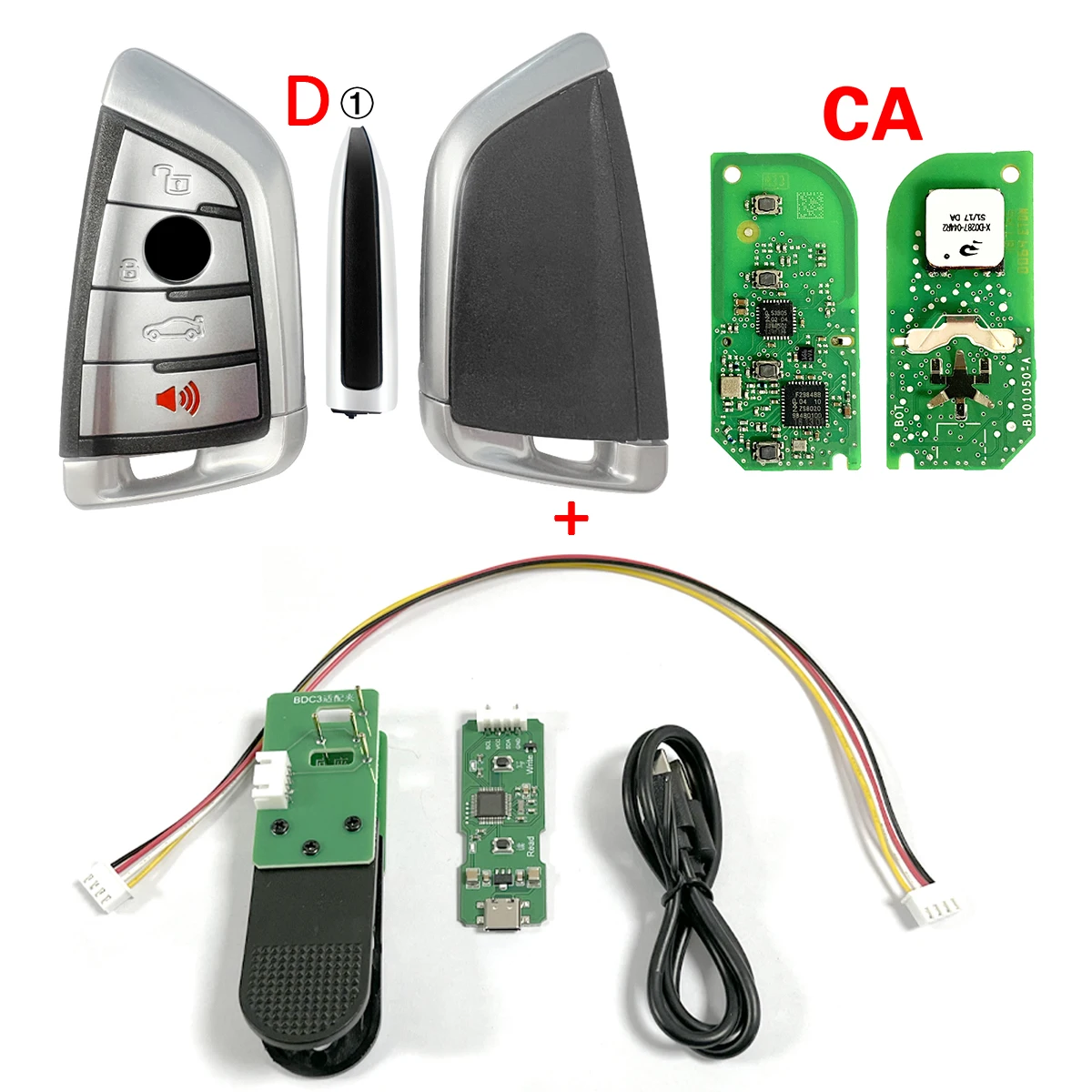 N5F-ID21A 434MHz 49 Chip Smart Key Programmer Compatible with BDC2 BDC3 System B-MW X3 G01 X4 G02 Remote Key Replacement