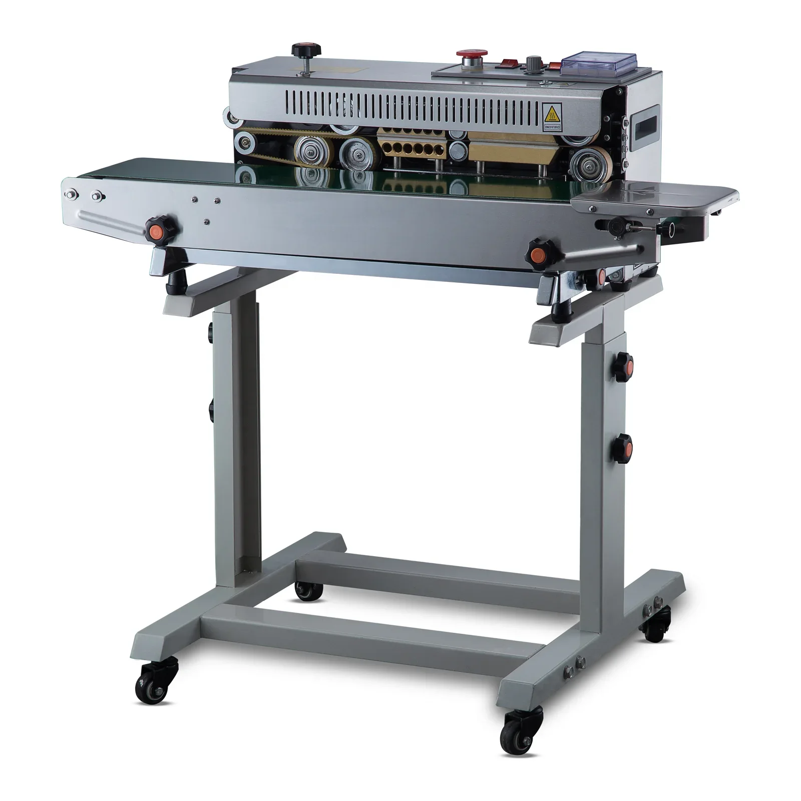 Heat Band Sealer Continuously Machine  for Plastic Bags Sealing Stand up Zipper Bag Packing Automatic Machine