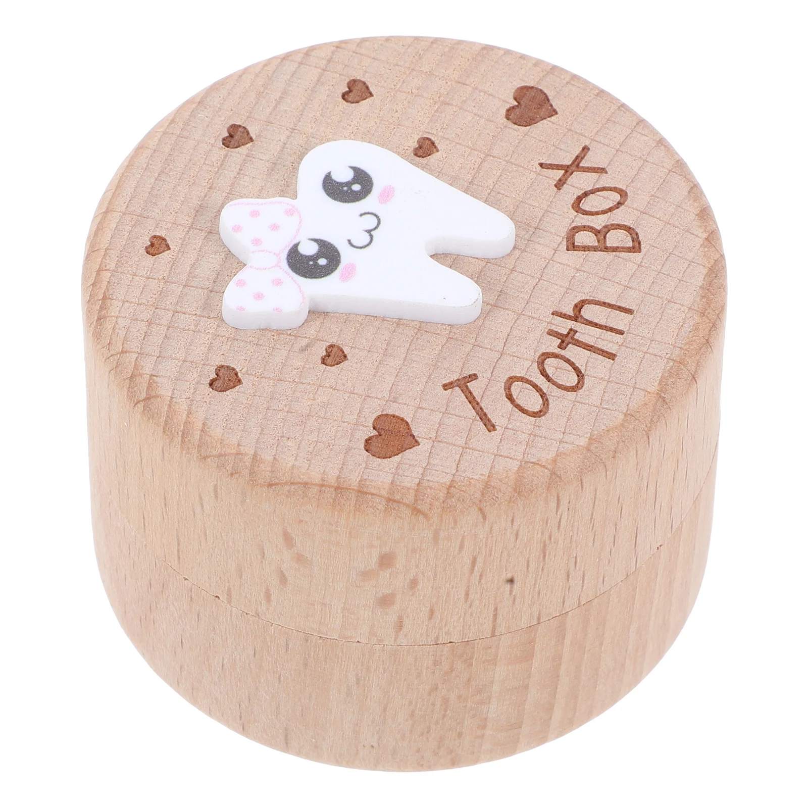 صندوق تذكار لأسنان الأطفال الخشبية، حامل أسنان لطيف، صدر صغير لشعر الأسنان المفقودة، صندوق أسنان للأولاد والبنات