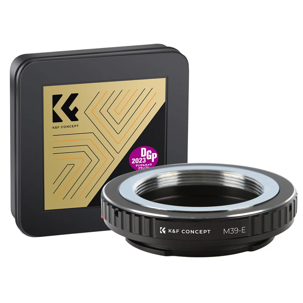 K&F CONCEPT Lensadapter voor M39-lenzen naar Sony E-camerabevestiging voor Sony E α3000 α3500 α5000 α5100 α6000 m α6100 α6300