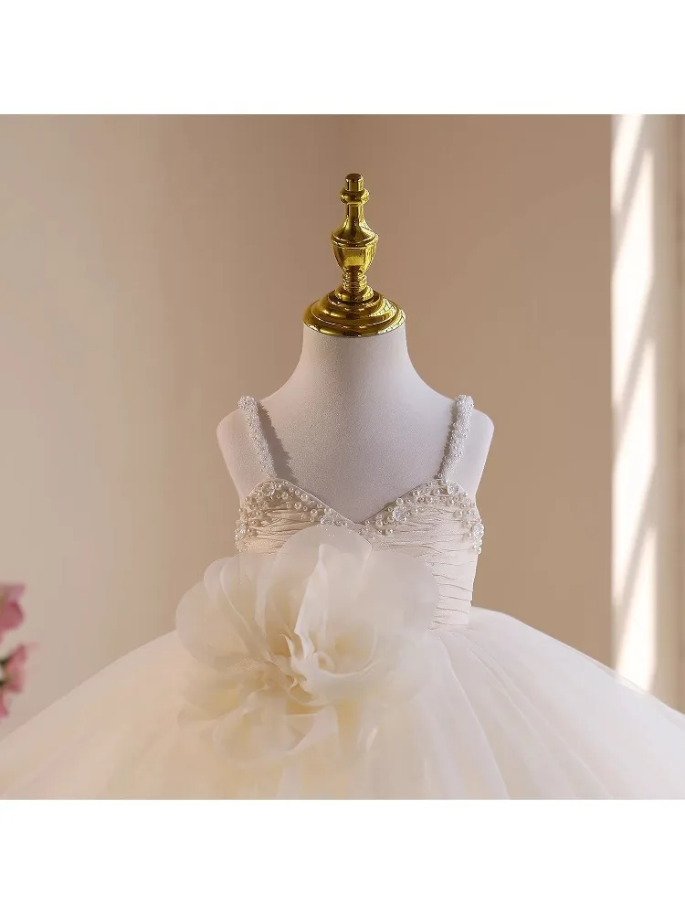 Neues Kinder-Ballkleid für Gastgeberinnen, Klavieraufführungen, Geburtstage, Hochzeiten, Blumenmädchen A5024 Großhandel Mädchen-Abendkleider – Detail 7