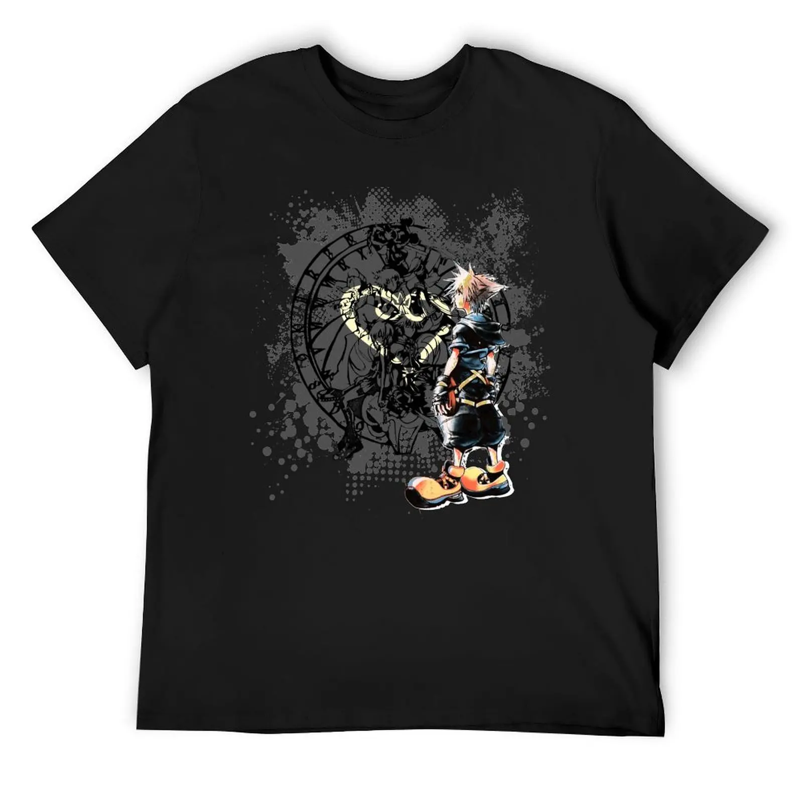 

Sora heart world T-Shirt rapper graphic tees summer clothes boys animal print anime figures clothing for men