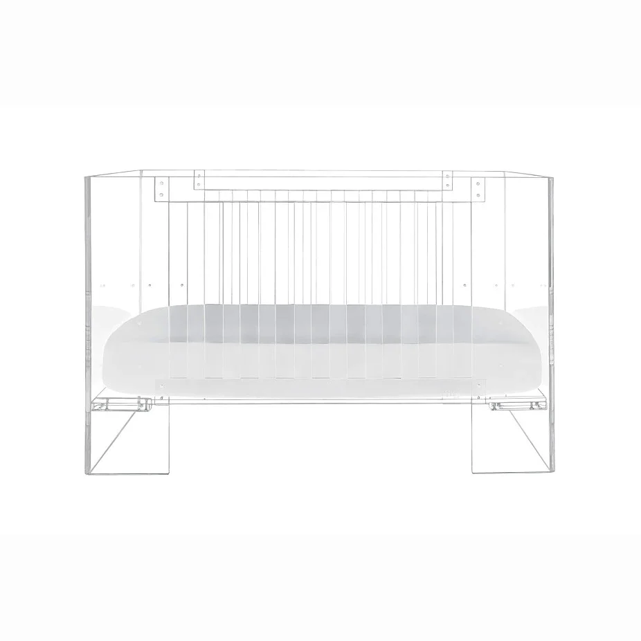 Acrylic baby crib Factory Custom Luxury clear acrylic baby bed Lucite crib cot Lucite Designer Crib unassembled without mattress