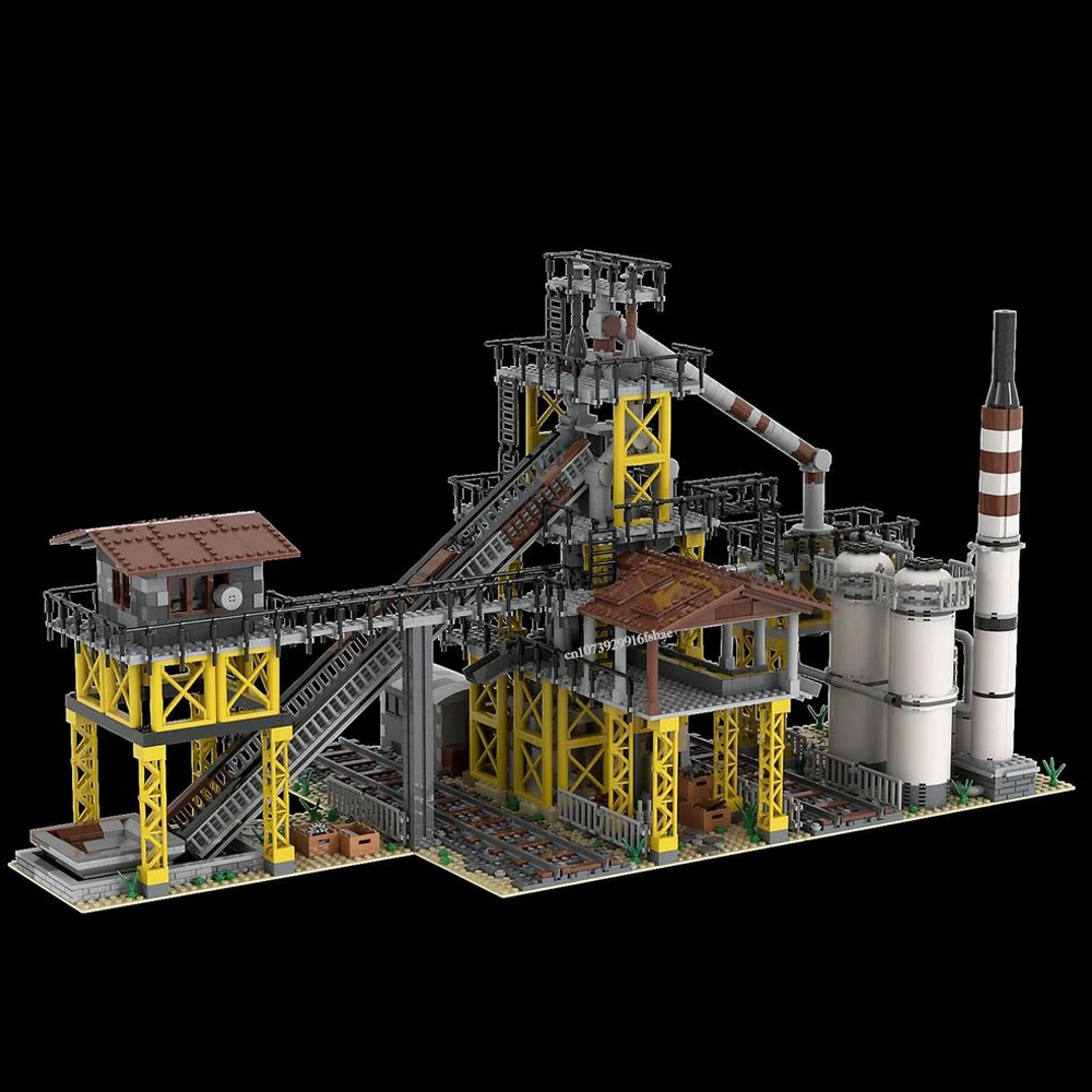 2902PCS Hot Selling City Street View MOC Modular Building  industrial zone Blast Furnace DIY creative ideas childToy Gift Blocks