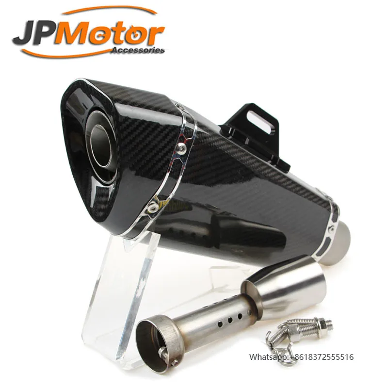 

da380 510mm Stainless Steel for honda Scooter Atv Gy6 Rzr 150 600cc Suzuki Motorcycle Accessories Other Parts Exhaust Muffle