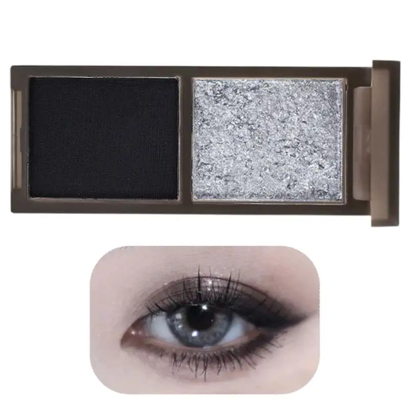 Oogschaduwpalet Waterdichte Glitter Oogschaduw Palet Tweekleurige Matte Oogschaduw Paletten Oogschaduw Pallet Voor Dagelijkse Make-Up