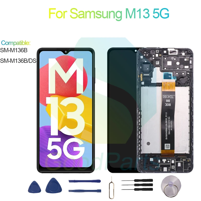 

Для Samsung M13 5G замена экрана дисплея 1600*720 SM-M136B, SM-M136B/DS M13 5G ЖК сенсорный дигитайзер в сборе