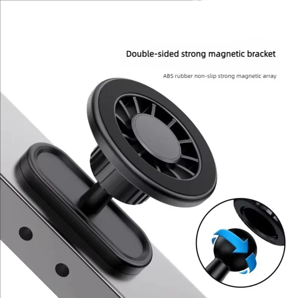 

Двусторонний магнитный магнитный держатель для телефона для спортзала, вращающееся на 360° шарнирное крепление для телефона, регулируемое для iPhone/Samsung/Xiaomi