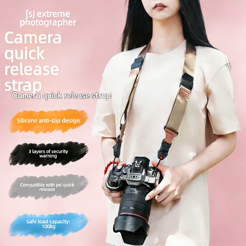 

Ремешок для быстрого крепления камеры, подходит для Canon Fuji XT30 XT50 XM5 R10 Z30, удобный ремешок для быстрой установки, совместим с PD.