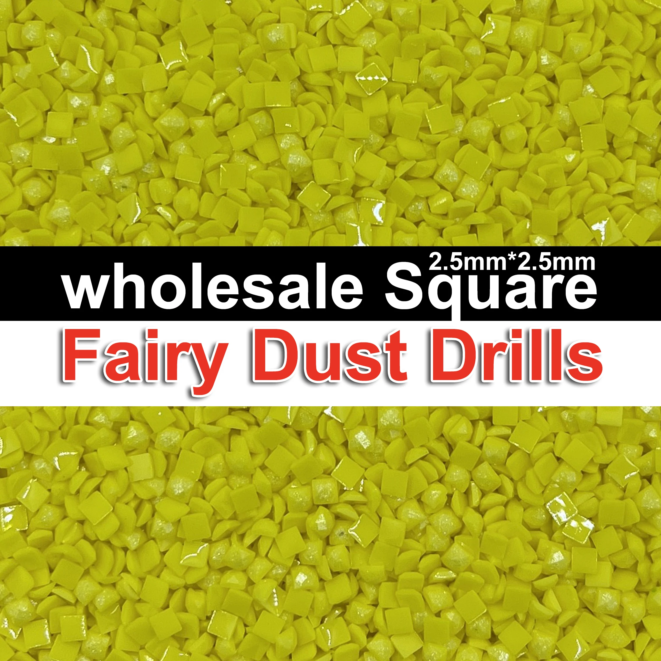 Wholesale Square Fairy Dust Drill 2.5mm DMC 53 Colors Diy Diamond Painting Mosaic Gift Making Diamonds Jewelry Stone accessories