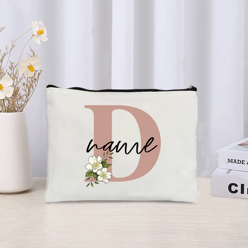 Sac de rangement de voyage Kawaii personnalisé avec nom pour femmes, trousse de maquillage pour rouge à lèvres, sacs de poudres cosmétiques ChimCosmetic, évaluation de voyage