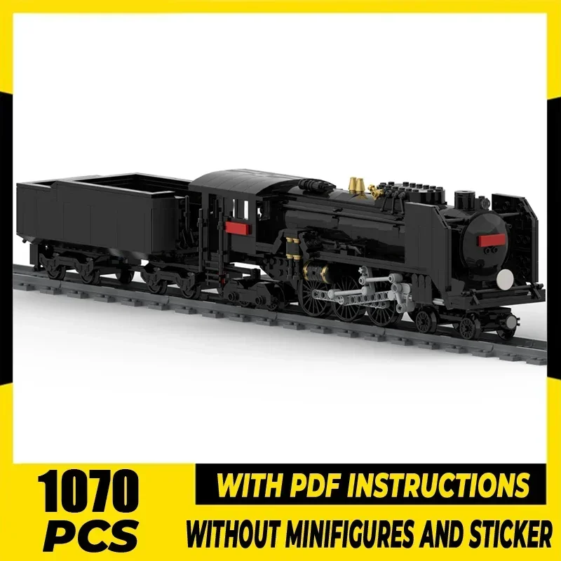 Moc Building Bricks C62 Steam Locomotive Model Technology Railway Train Series Modular Blocks Construstion Toy Assembly Gifts