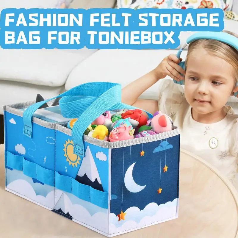 Tonibox-حقيبة حمل محمولة للسفر ، مجموعة مكبر صوت Tonebox sterter ، قماش من اللباد ، حقيبة تخزين قابلة للطي ، غلاف غطاء الحقيبة