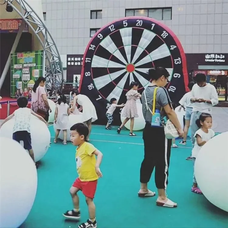 Oxford Inflatable Soccer Dart Board Football Kick Dartboard Target Sport Games Sticky Ball Shooting With Blower And 6balls