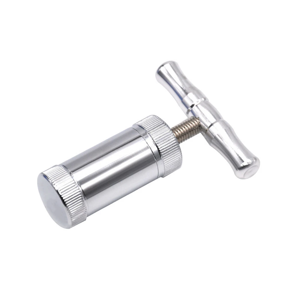 1pc Aluminum Alloy T Shape Press Tool For Spice, Garlic, Pepper, Salt, Can Be Rotated Squeezed To Store Tobacco Leaves Pocke