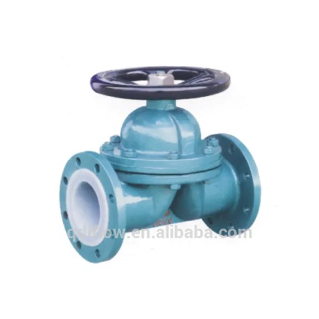 Flanged Fluorine Lined Diaphragm Valve ANSI 150LB