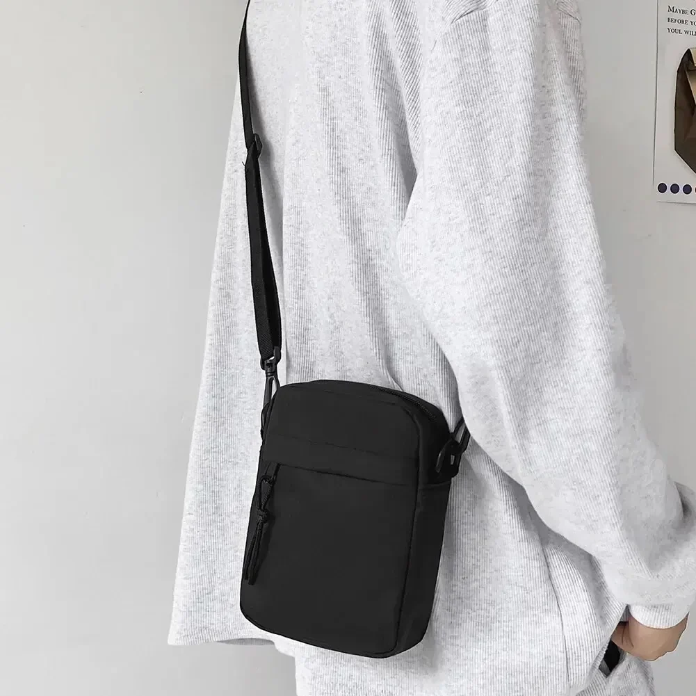 Canvas Women's Crossbody Bag Trend 2024 Oxford Shoulder Handbag Korean Solid Color Student Phone Bag Simple Shopper Bags Purse