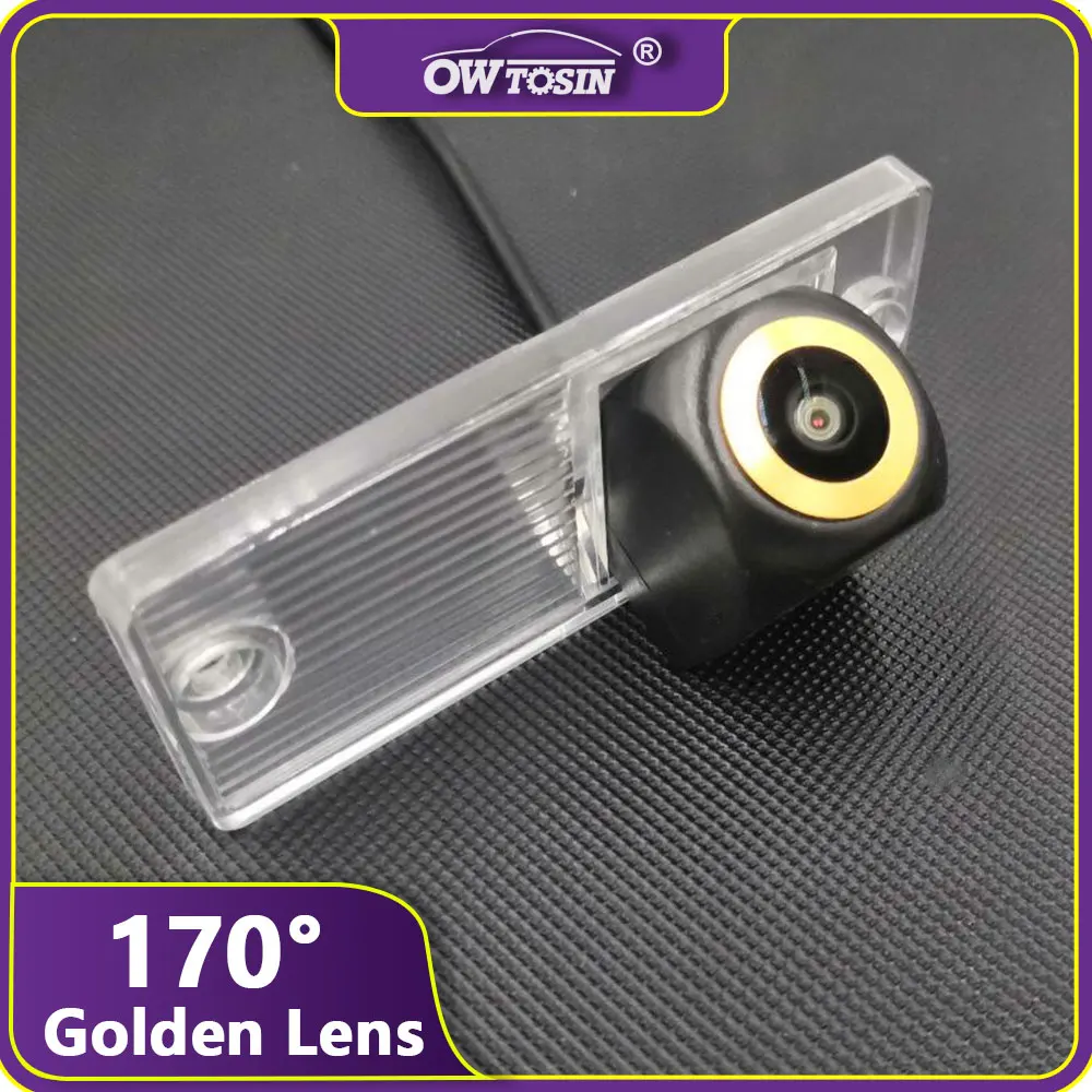 170° AHD 1080P Golden Lens Reverse Vehicle Camera For Kia Cerato LD Sedan 2004 2005 2006 2007 2008 Car Rear View Monitor