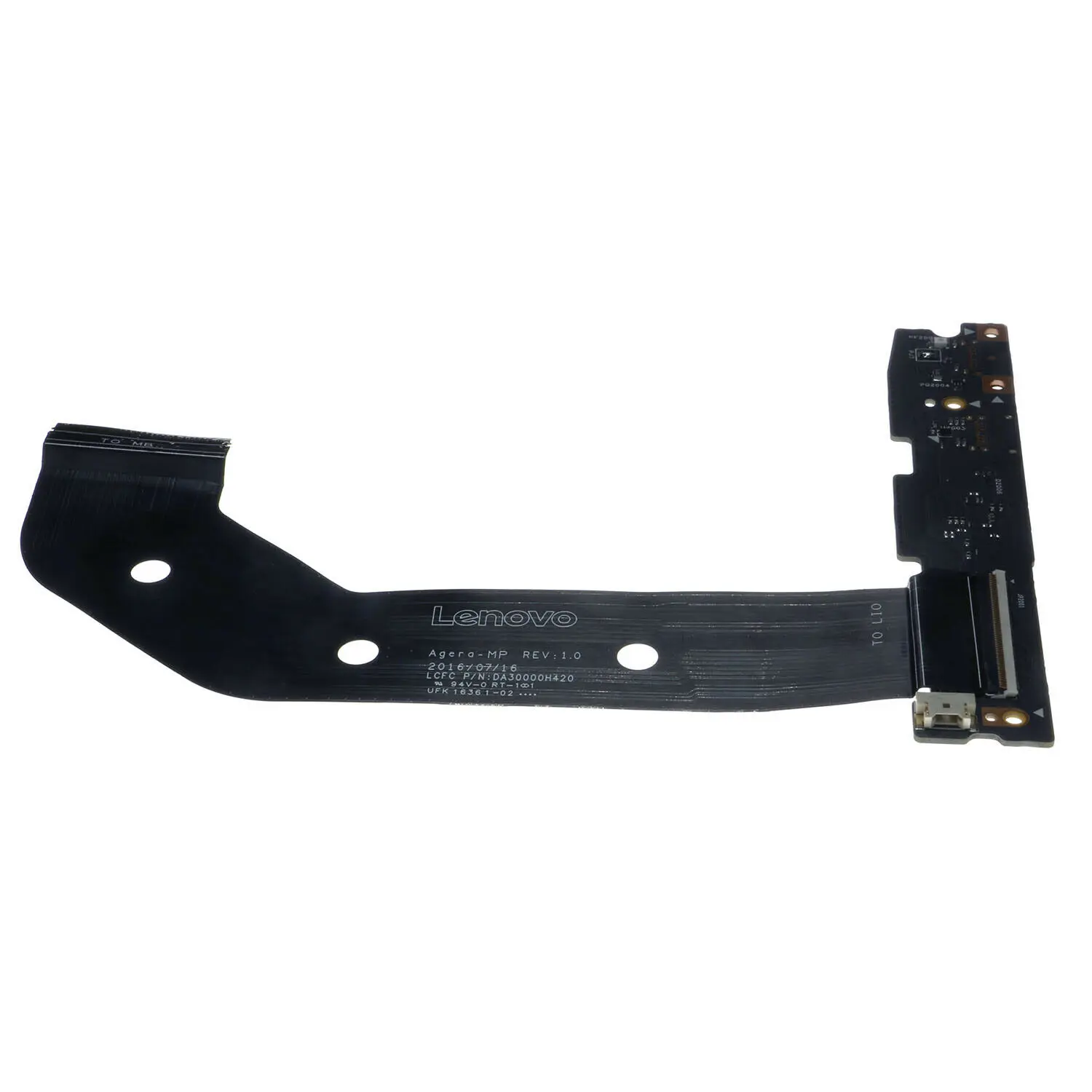 Imagem -05 - Substituição Portátil Porta de Carregamento Usb Tipo-c Placa Cabo para Lenovo Yoga 91013ikb 80vf Ns-a901