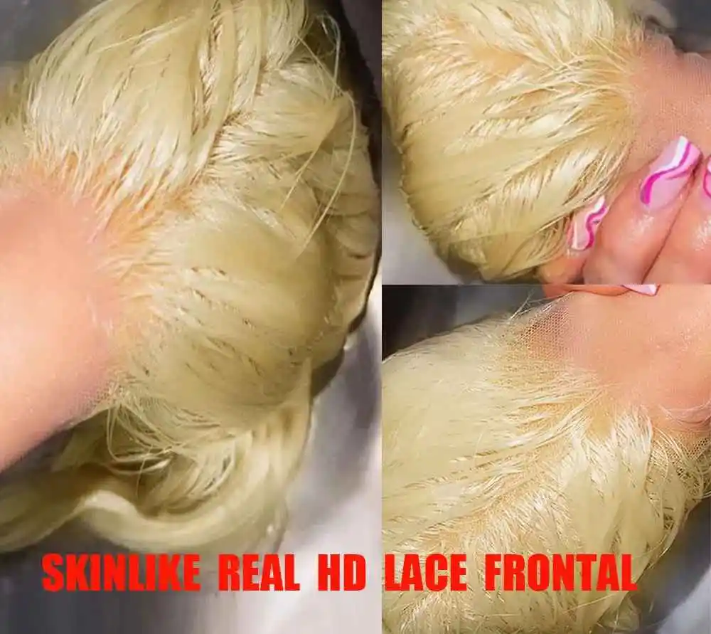 Ultra Fitted HD Lace Frontal Human Hair Pre Plucked 613 Pre Everything 13x4 13x6 Lace Frontal Blonde Straight Malaysia Remy Hair