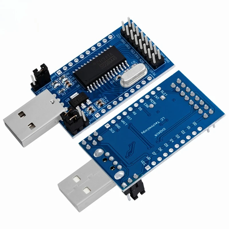 CH341A Programmer USB to UART IIC SPI I2C Convertor Parallel Port Converter Onboard Operating Indicator Lamp Board Module