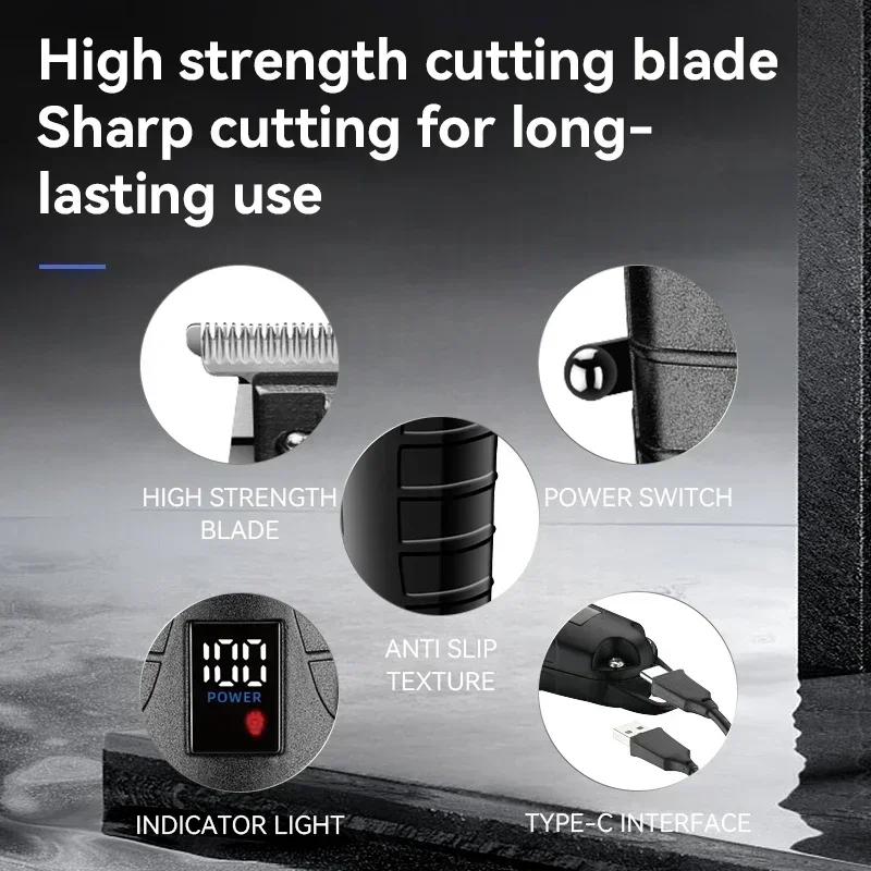 ماكينة حلاقة Kemei KM-2293 km-2290 km-2026 ماكينة تشذيب الشعر الجديدة مع شاشة LCD، ماكينة قص الشعر الكهربائية للرجال لصالونات التجميل #5