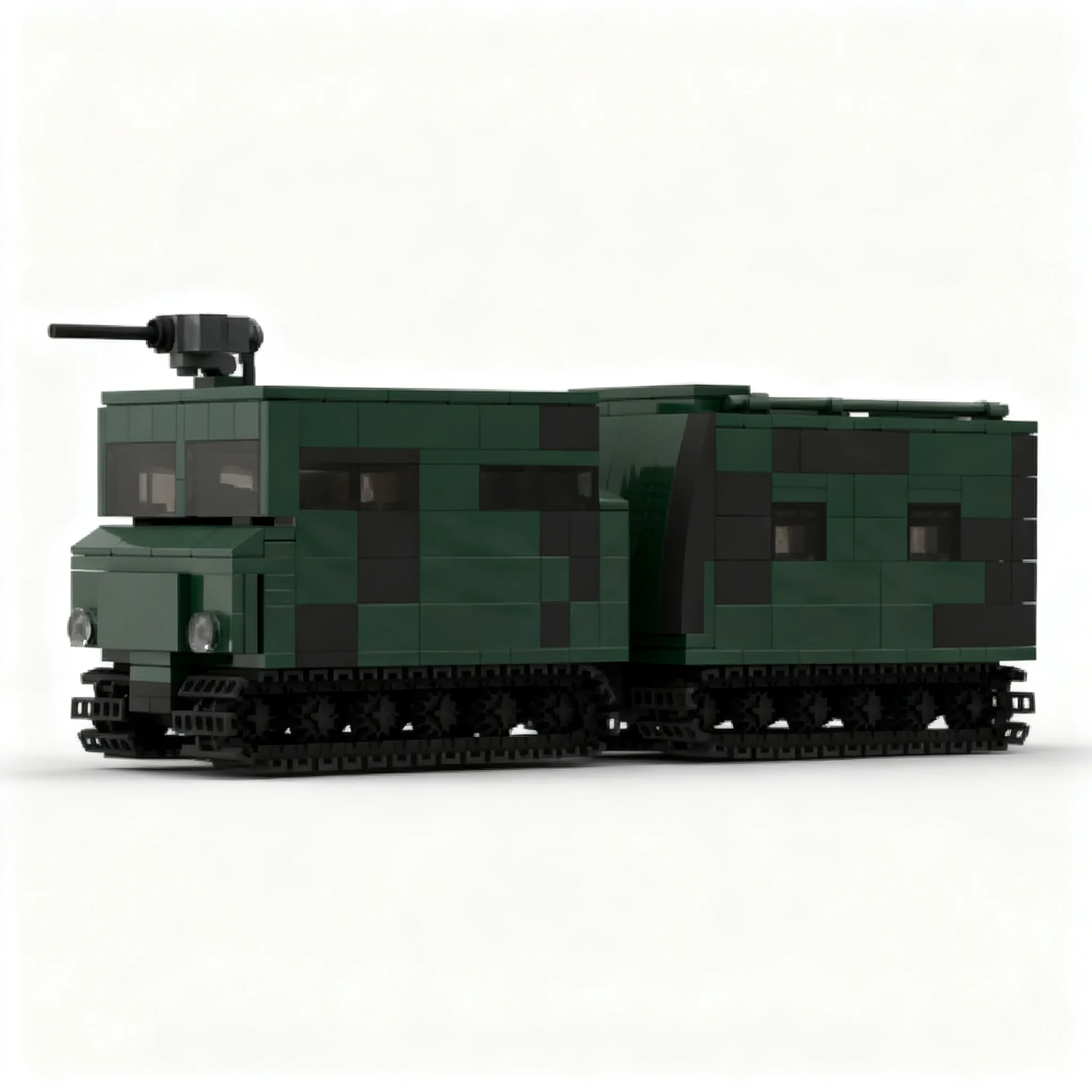 590pcs MOC Bandvagn 206 BV206 Armoured All-Terrain Vehicle Model Building Blocks Architecture 3D DIY Display Birthday Assemble