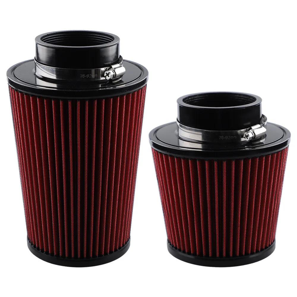 76mm 3 inch High Flow luchtfilter, conusvormig performance luchtinlaatfilter, vervanging voor K&N - afbeelding 2