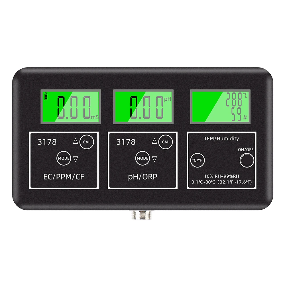 Aquarium 7 in 1 online ph/orp/ec/tds/cf/temp/humidity tester meter water quality tester monitoring multi parameters sensor