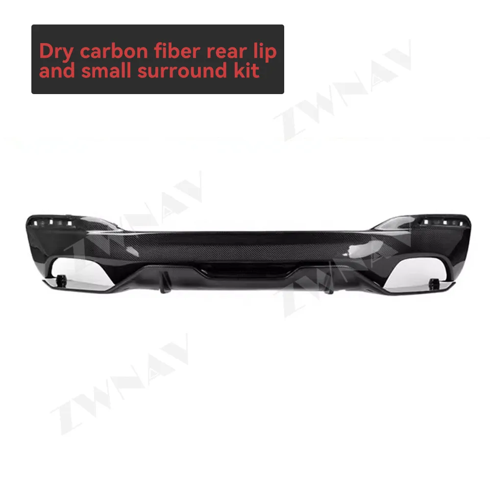 

The Car Accessories For BMW 5 Series G38/G30 Upgrade MP Real Dry Carbon Fiber Rear Lip & Side Skirts Kit auto modified parts