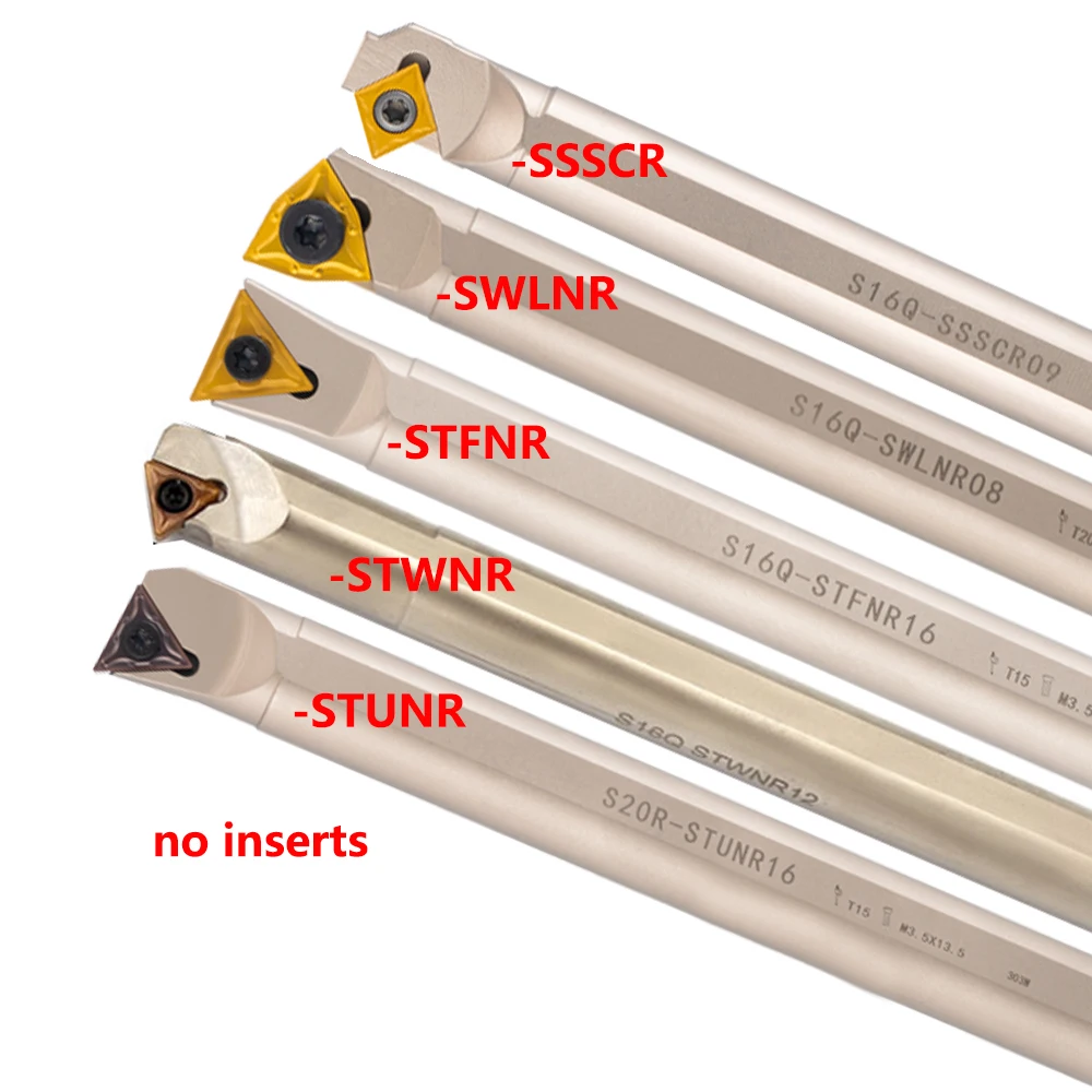 

OYYU 1pcs S16Q S20R SSSCR09 STFNR16 STUNR16 STWNR16 SWLNR08 Screw Internal Tools Holder CNC SSSCR STFNR STUNR STWNR 16mm 20mm