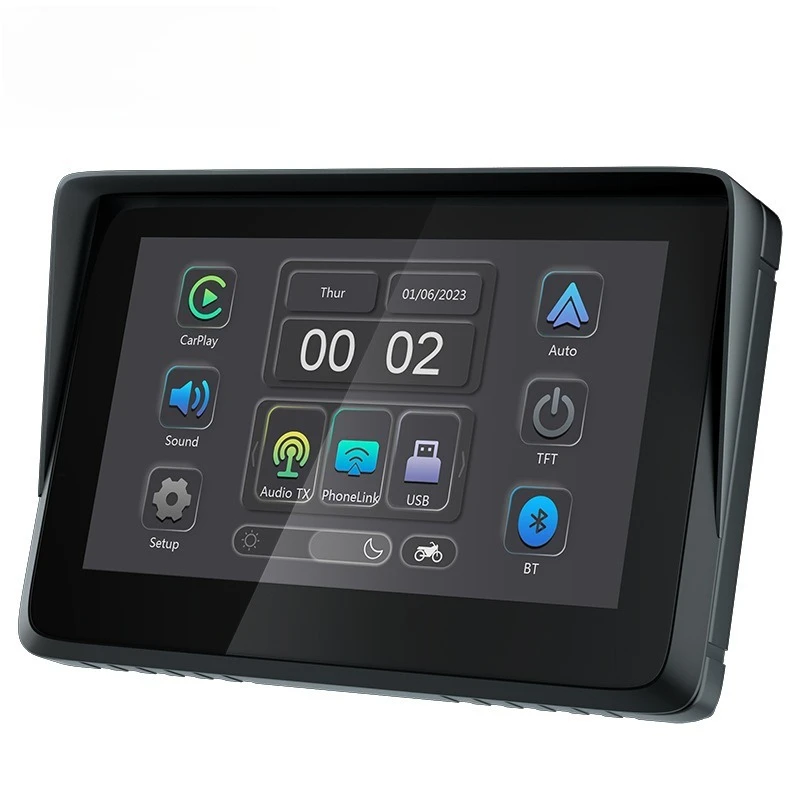 Hot-selling 5 Inch Navigator Intelligent Riding Portable Motorcycle Machine Intelligent High Definition Motorcycle Carplay