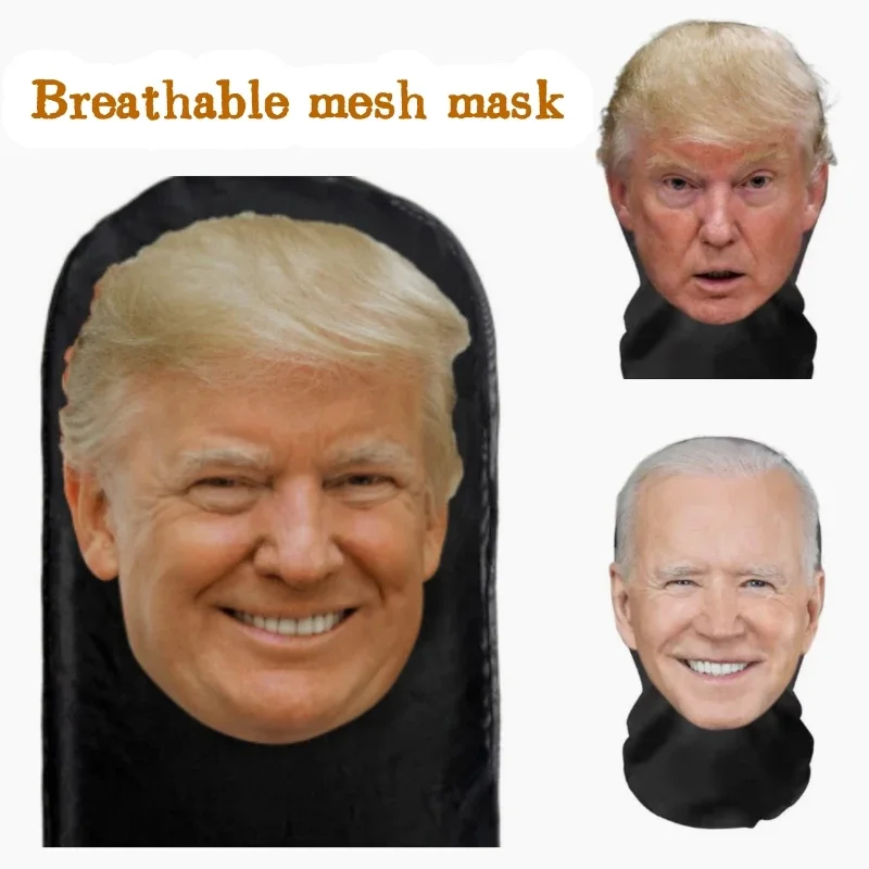 

Trump Mesh Mask Full Head Face Mask For Men Presidential Cosplay Lightweight Breathable Simulation Headset Party Supplies Accs